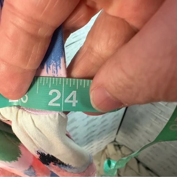 AVA & VIV mine Dress pastel colorful v-neck coastal spring Bohemian plus size - Picture 7 of 10